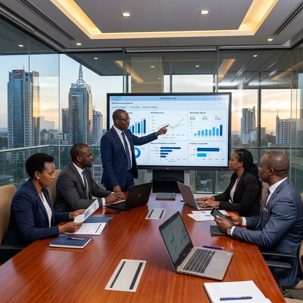 Consultores RECONNEGOS em reunião de análise de dados